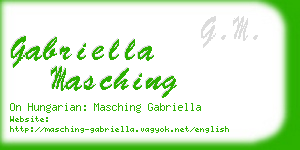 gabriella masching business card
